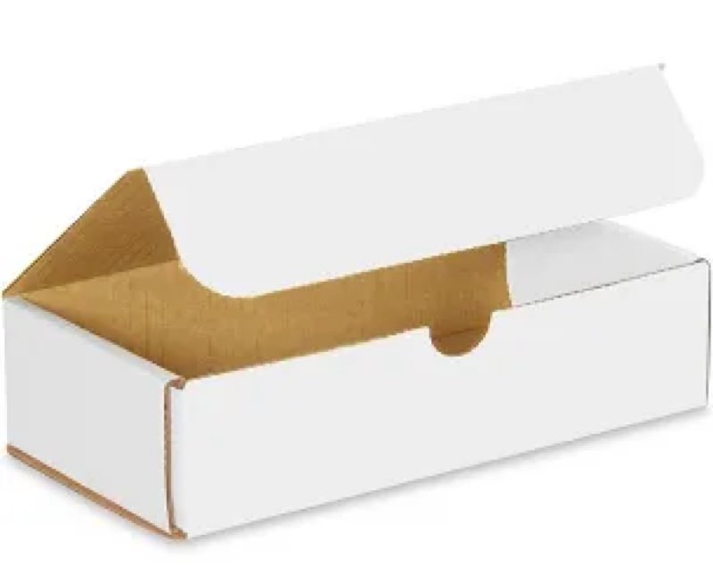 Boxes Fast BFM842 Corrugated Cardboard Mailers, 8 x 4 x 2 Inches, Tuck Top One-Piece, Die-Cut Shippi