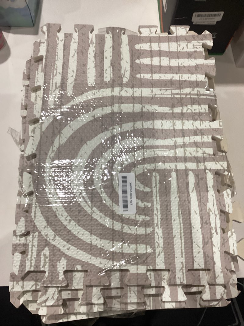 Condition photo showing Good Condition for Baby Play Mat – Premium Foam Playmat for Babies & Toddlers, 67" x 48", Neutral Modern Look, Easy-Clean & Non-Toxic, Ideal for Tummy Time, Decor-Friendly Baby Floor Play Mat for Any Room. Co-Toddlery