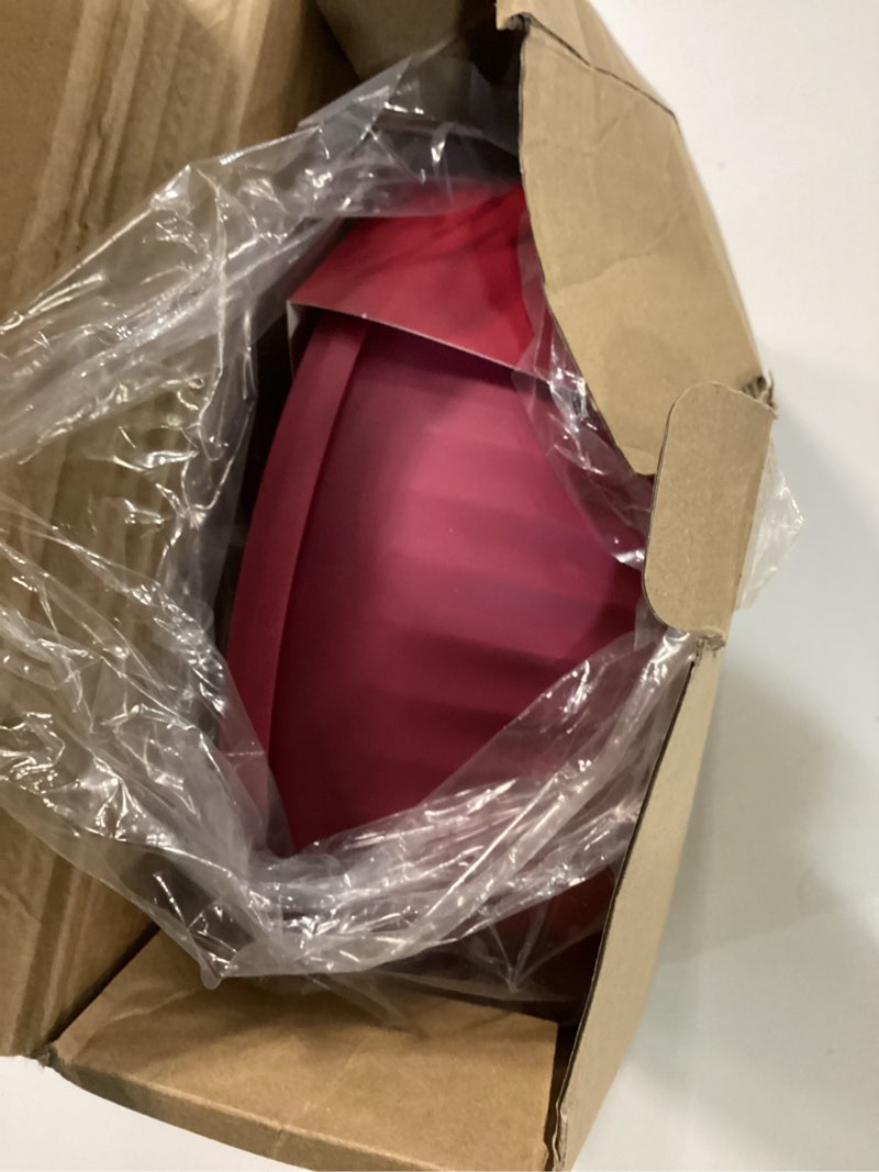 Condition photo showing As Is for cook with color prep bowls with lids- wide and deep nesting plastic small mixing bowl set with lids, 8 piece set - wide bowls, rose rose 8 piece set - wide bowls