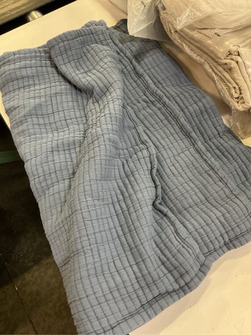 Condition photo showing Good Condition for organic ribbed cotton sham set, mineral