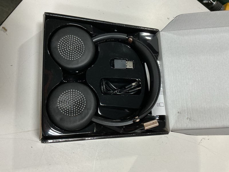 Condition photo showing Good Condition for wireless headset with mic for work, bluetooth headphones with microphone noise canceling & usb dongle, handsfree 26+ hours battery & mute button, for office/call center/laptop/ms teams/conference without charging base