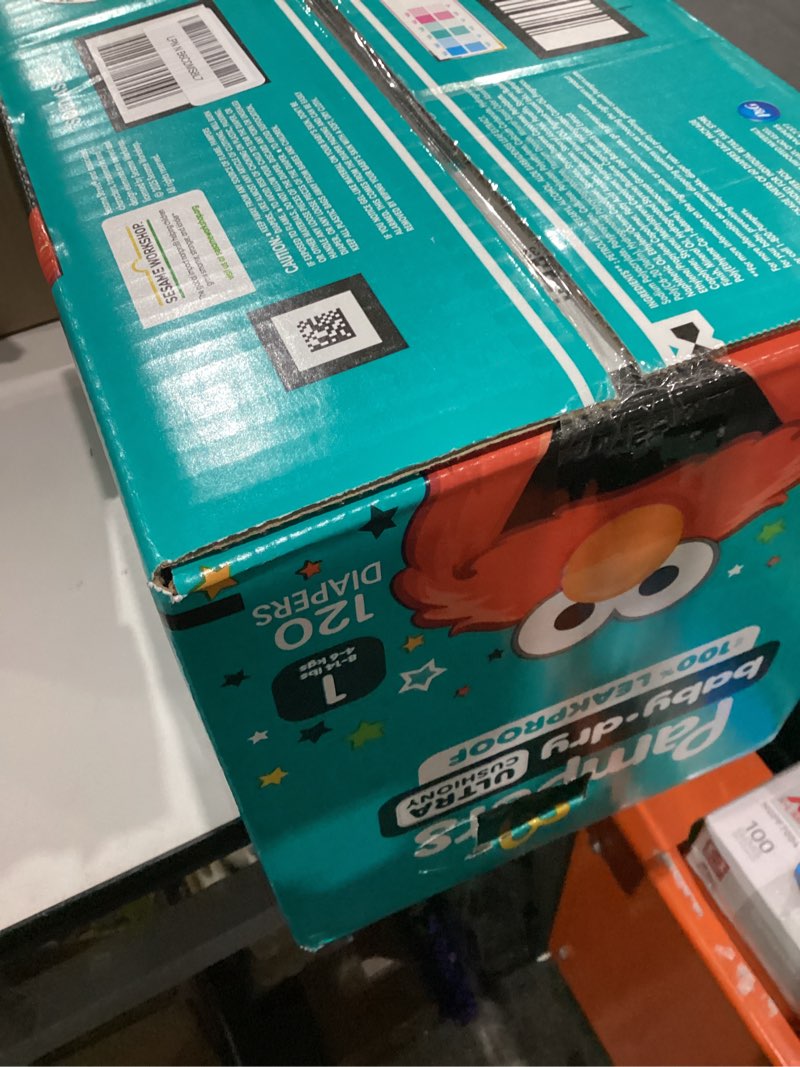 Condition photo showing New/Like New for Pampers Diapers - Baby Dry - Size 1, 120 Count, Absorbent Disposable Infant Diaper (Packaging May Vary) Size 1 120