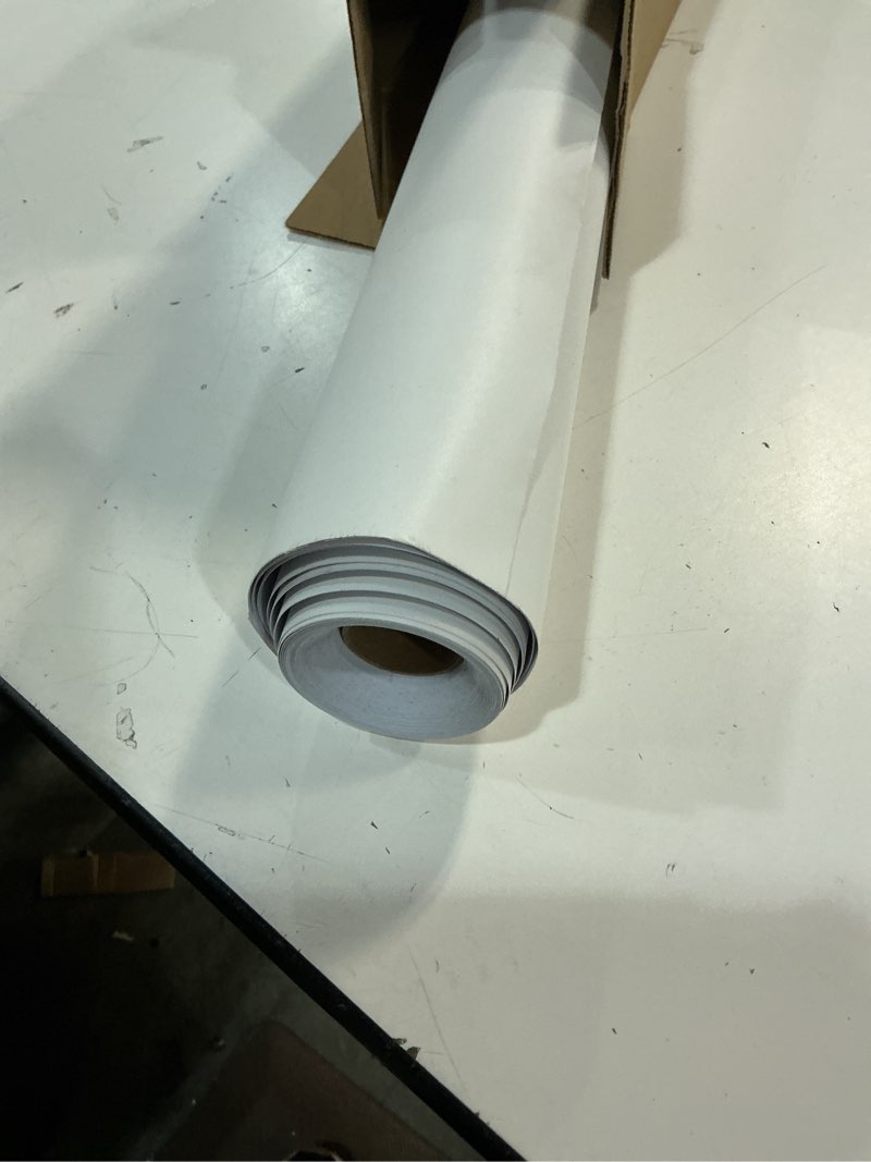 Condition photo showing Good Condition for VEELIKE Minimalist White Marble Contact Paper for Countertops Waterproof Peel and Stick Countertops for Kitchen Bathroom 24''x354'' Self Adhesive Matte Marble Wallpaper Stick on Counter Top Vinyl Wrap 24" x 354"