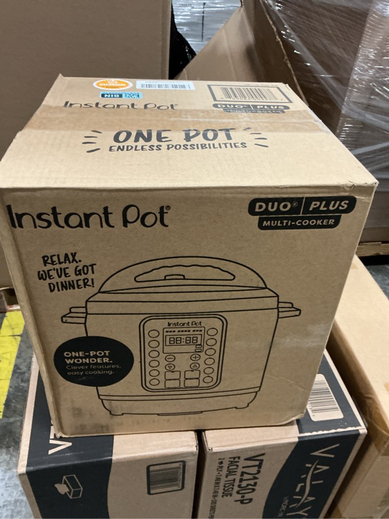 Condition photo showing New/Like New for instant pot duo plus 9-in-1 multicooker pressure cooker slow cook rice maker steamer saut?© yogurt warmer & sterilizer includes app with over 800 recipes stainless steel 6 quarts