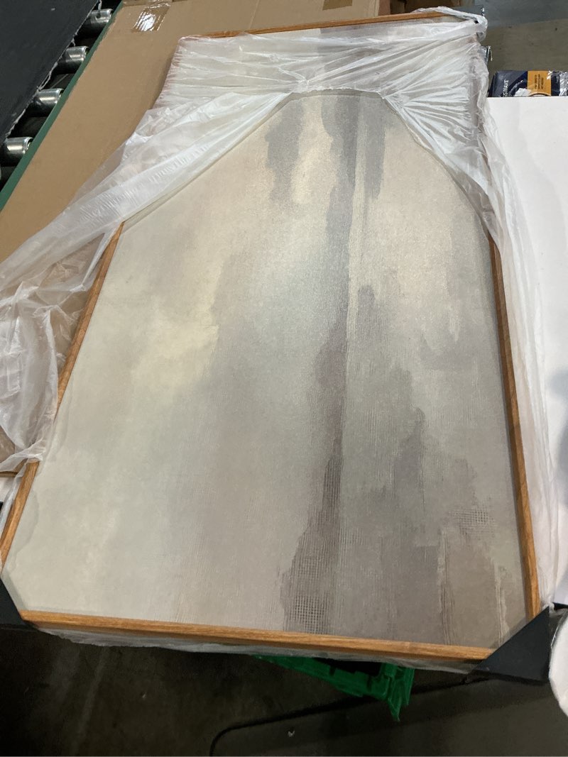 Condition photo showing As Is for beige ocean abstract poster wall decor beige and grey tones landscape canvas art prints painting picture artwork home christian decoration no frame