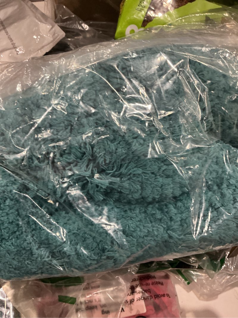 Condition photo showing Good Condition for microfiber elongated toilet seat cover 19.5"x 15" machine washable solid toilet lid cover adjustable rubber backing fits only 18-19.5" l x 14-16" w elongated toilet seat teal 19"lids