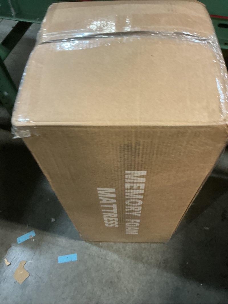 Condition photo showing New/Like New for ego white 8 inch full memory foam mattress, cooling gel green tea mattress bed in a box, certipur-us certified, double mattress, 54"×75", medium firm
