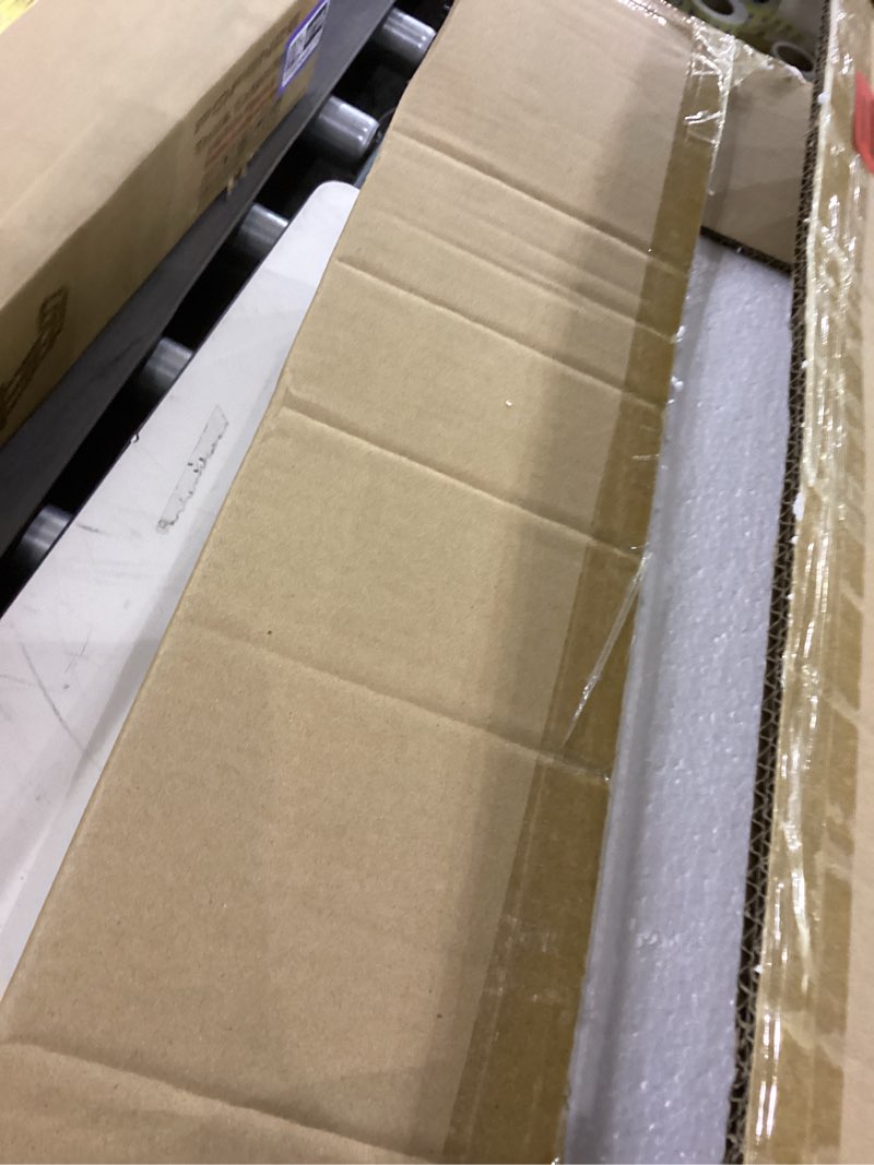 Condition photo showing New/Like New for Modern Gold Ceiling Fans with Lights and Remote Control, White Wood Color Blades, 48 Inch Indoor/Outdoor Ceiling Fans for Living Room, Bedroom, Covered Patios, MK05-GD