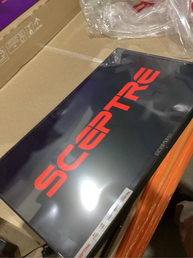 Condition photo showing New/Like New for sceptre 24-inch professional thin 1080p led monitor 99% srgb 2x hdmi vga build-in speakers, machine black (e248w-19203r series)