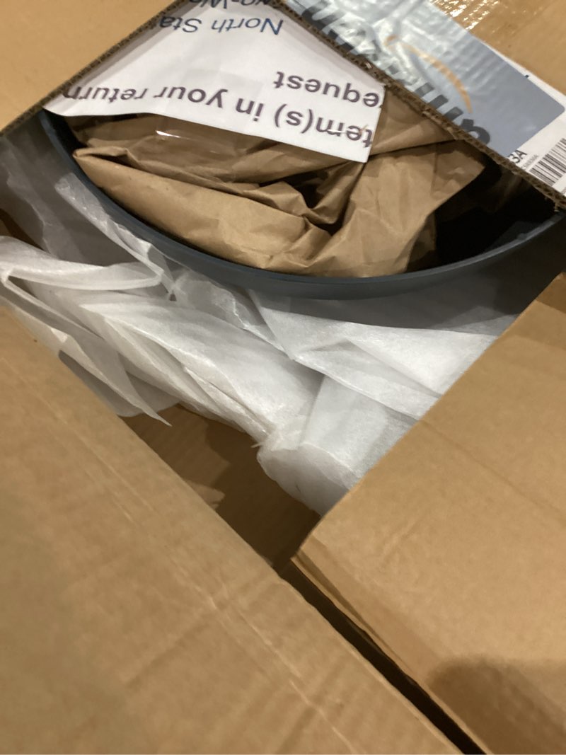 Condition photo showing As Is for North States - Two-Way Squirrel Baffle: Squirrel Guard for Bird Feeders; Protects Hanging or Pole Mounted Birdfeeders - Gray