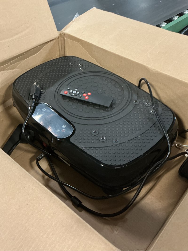 Condition photo showing Good Condition for Vibration Plate Exercise Machine: TISSCARE Vibrating Plates for Weight Loss and Lymphatic Drainage, 400lbs Shake Plate Whole Body Workout Platform for Home Fitness Fat Burner Gifts for Women Men Black