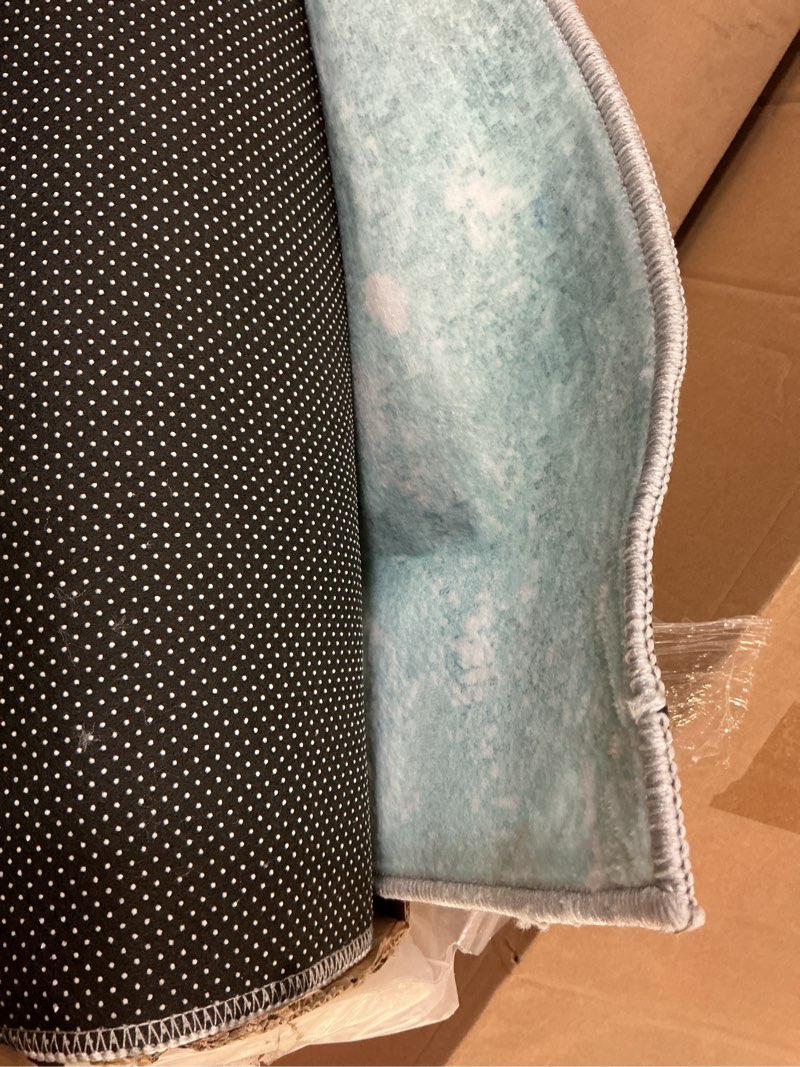 Condition photo showing Good Condition for Empire Art Direct Floating Stars, 8'x10' Hand Washable Abstract Art Area Rug, Power-loomed, 100% Polyester, 2mm Pile, Non-Slipping Back. Stars 7'7" x 10'4" (Rectangular)