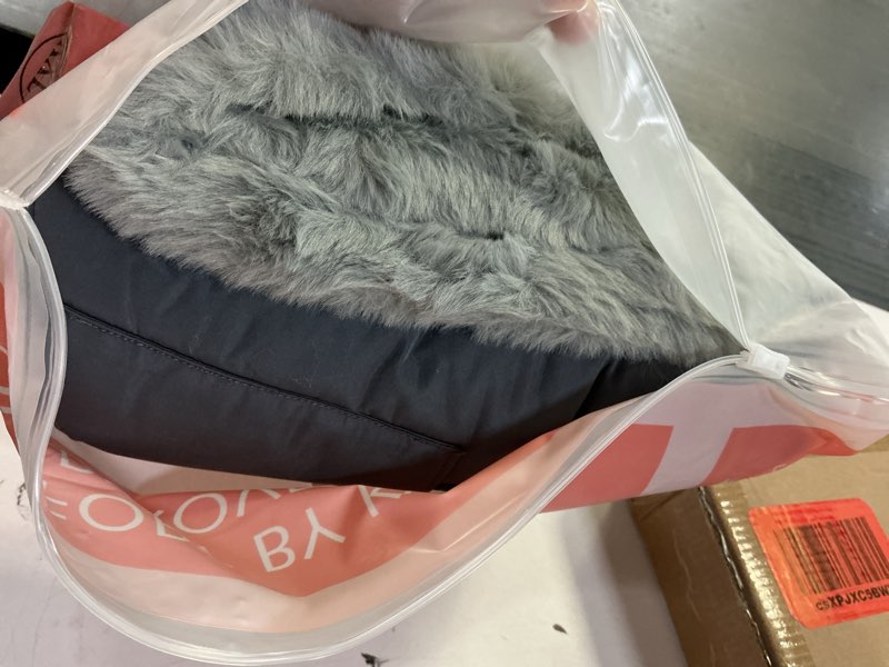 Condition photo showing Good Condition for KYEESE Waterproof Dog Coat, Windproof Pet Jacket with Thick Fleece Lining, Extra Warm High Collar Dog Coats for Medium to Large Dogs with Leash Hole and Reflective Strips, Gray, XX-Large XX-Large 3# Grey
