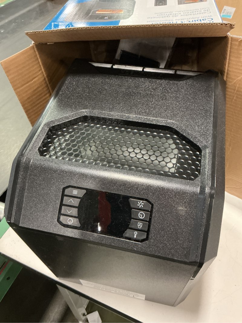 Condition photo showing Good Condition for Quartz Space Heater for Indoor Use RealSmart 1500W Electric Heater Remote Control Infrared Heater Office Large Room 3 Heating Modes LED Display Overheat Tip Over Protection