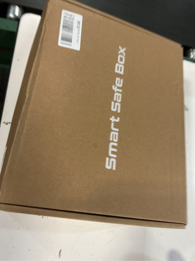 Condition photo showing New/Like New for large biometric gun safe fits 4 pistols, 100 sets of fingerprint handgun safe with internal light & silent mode, gun lock box for home bedroom bedside nightstand and car, emergency charging, topmeda 260.0 cubic inches