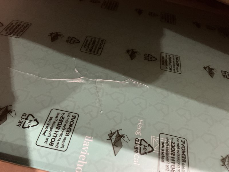 Condition photo showing As Is for (Scratched)LaVie Home 30 x 30 Picture Frame Black Poster Frame, Display Pictures 24x24 with Mat or 30x30 Without Mat, Frame and Polished Plexiglass, Suitable for Photos, Artworks, Posters 30x30 Blackc