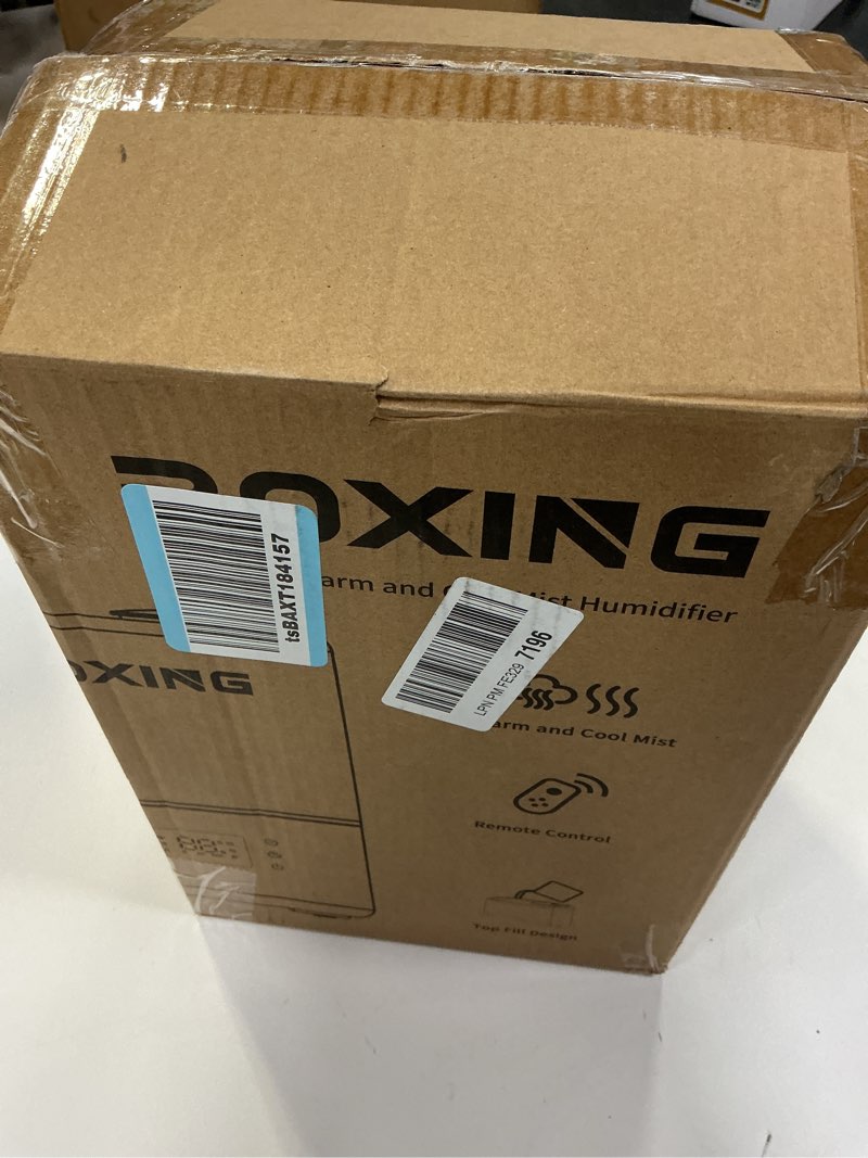Condition photo showing Good Condition for BOXING Warm and Cool Mist Humidifiers for Bedroom Large Room Home,Air Humidifier with Remote,Top Fill Ultrasonic Diffuser Humidifier with humidistat,Quiet Sleep,Timer,Auto Shutoff,BPA-Free,Filter,4.5L