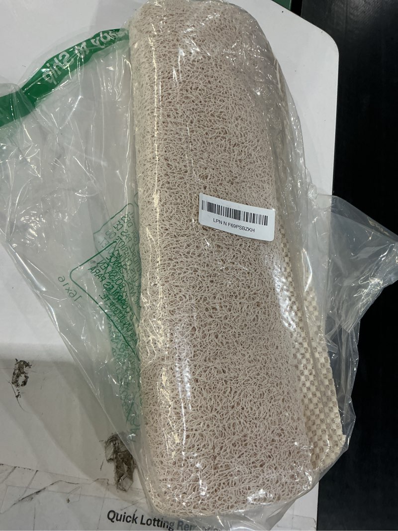 Condition photo showing Good Condition for hargiis non slip bathtub mat, foot scrubber anti slip fast drying shower mat for tub, floor,bathroom, home, kitchen, hotel, beige, 24x16 inches beige 24" x 16" (rectangular)