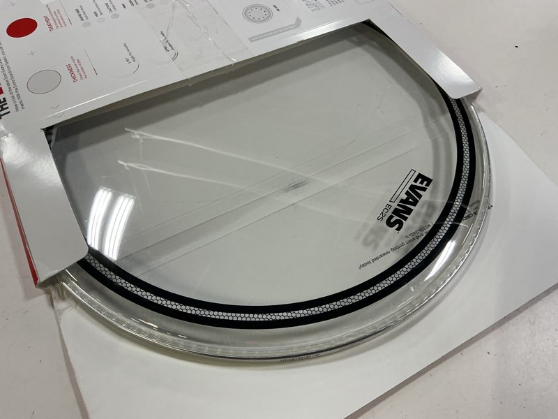 Condition photo showing Good Condition for evans drum heads - ec2s clear tom drumhead, 16 inch 16 inch translucent