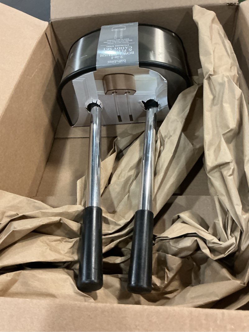 Condition photo showing Good Condition for Bath Bliss 2-in-1 Toilet Brush and Plunger Set in Stainless Steel