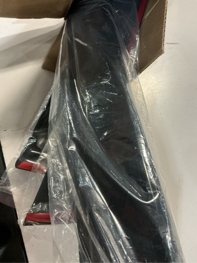 Condition photo showing As Is for ikon motorsports in channel window visors compatible with 2023-2026 chevrolet colorado crew cab & gmc canyon crew cab, acrylic smoke/tinted rain guards, side window wind deflectors 4pcs