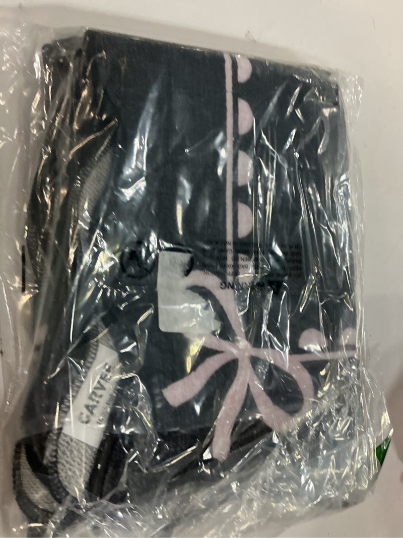 Condition photo showing Good Condition for GarveeHome Scalloped Bow Rug for Kitchen Floor, Solid Rug for Dorm, Washable Entryway Rugs 2x3 Soft Low Pile Non Slip Scalloped Rugs for Nursery Bedroom Decor Hallway, Black Pink Black Pink 2' x 3' (Rectangular)