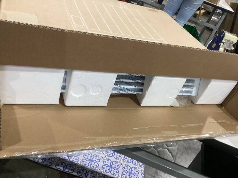 Condition photo showing Good Condition for 800w plug-in convection electric panel wall heaters for indoor use, quiet fan-less design, freestanding/wall mount space heater with adjustable thermostat, 24h timer, digital display(white)