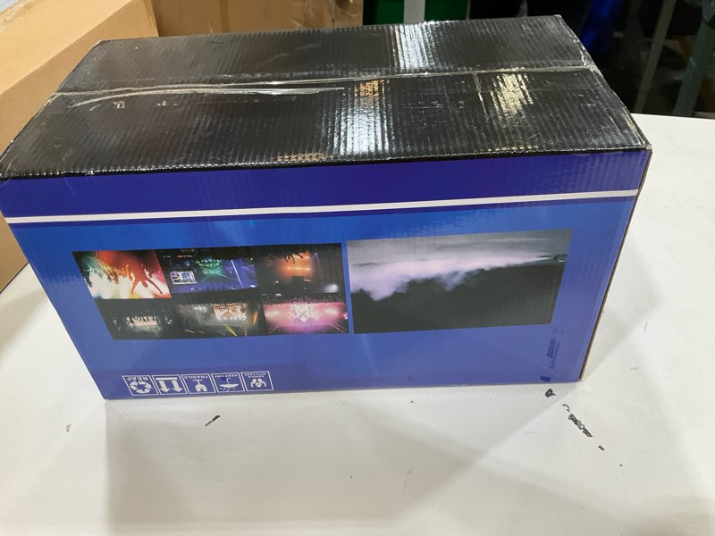 Condition photo showing Good Condition for DMX 1000W Fog Machine with Wireless Remote Control,Smoke & Haze Machine with 6 LED RGB Light for Atmosphere, Theatrical, Halloween, Party, Stage Effects, and Wedding Extra Large