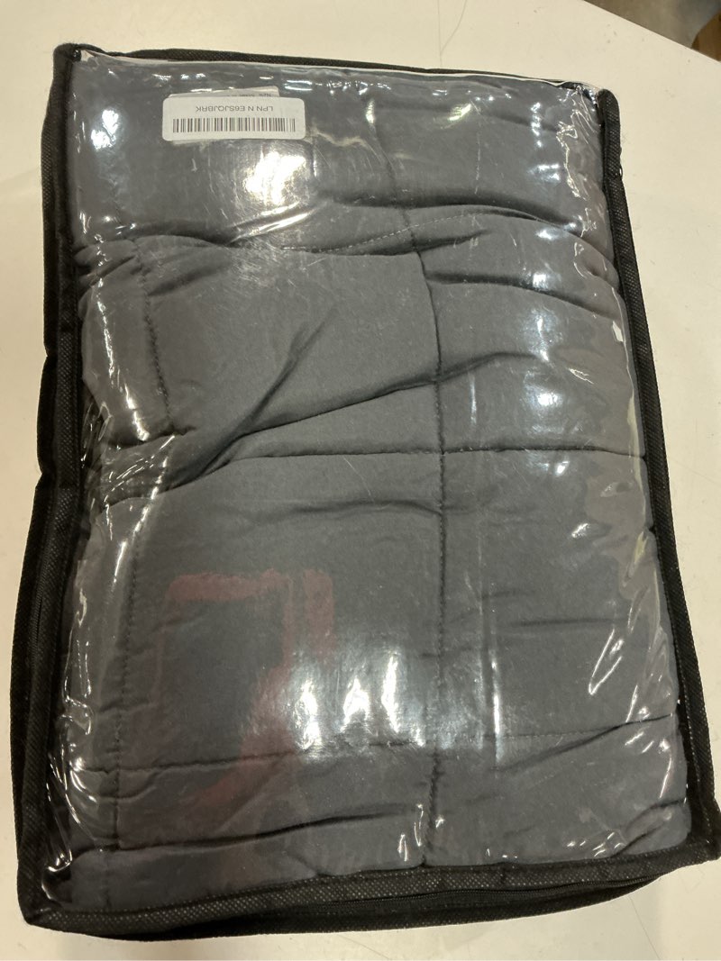 Condition photo showing Good Condition for yescool weighted blanket for adults (10 lbs, 48" x 72", grey) cooling heavy blanket for sleeping perfect for 90-110 lbs, twin size breathable blanket with premium glass bead, machine washable grey 48x72-10 lbs