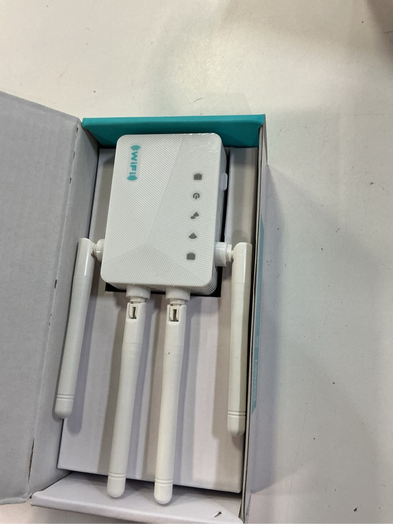 Condition photo showing Good Condition for WiFi Extender Signal Booster - 3X Faster Internet Booster with Ethernet Port, Covers 9,000+ Sq.Ft | Long Range Wireless Repeater, Works with Most Router
