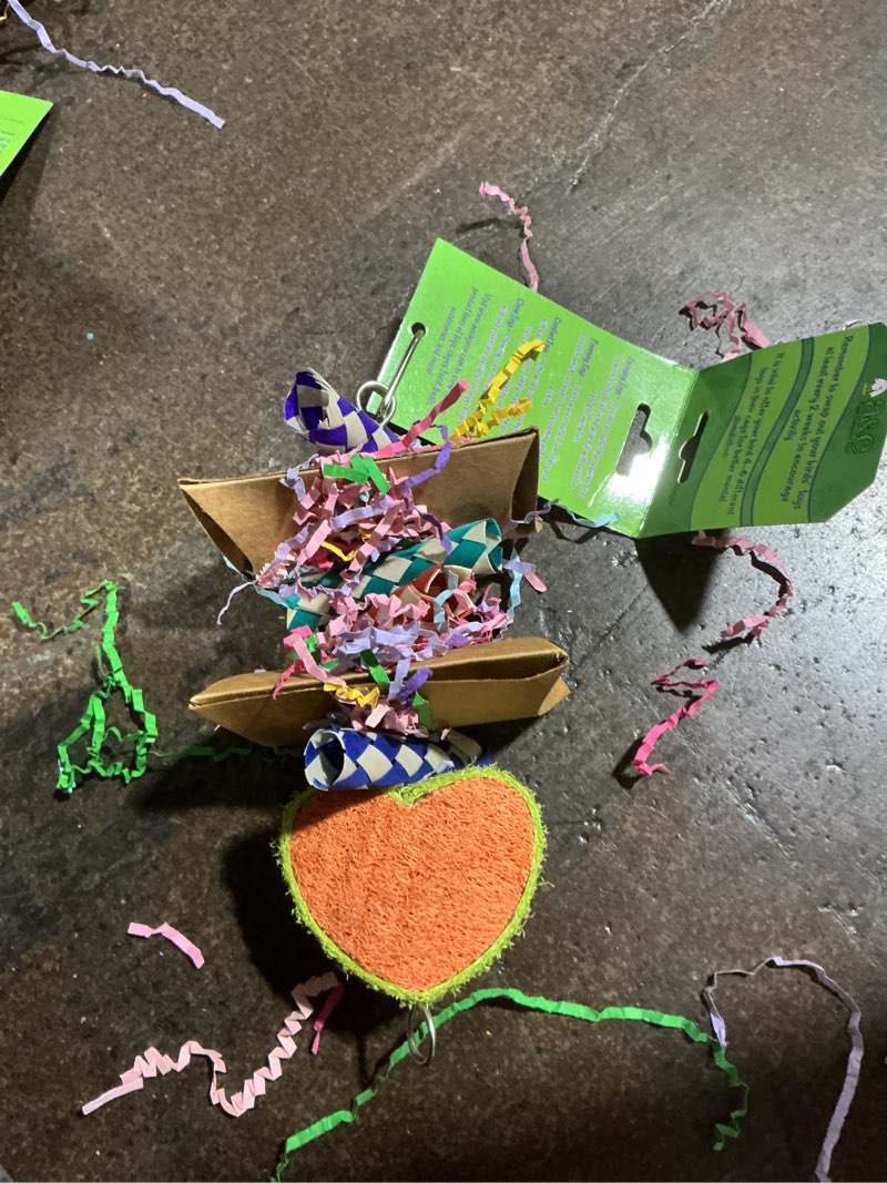 Condition photo showing Good Condition for (Bidding on 12) (similar to stock photo) Planet Pleasures Firecracker Piñata Bird Toy, 