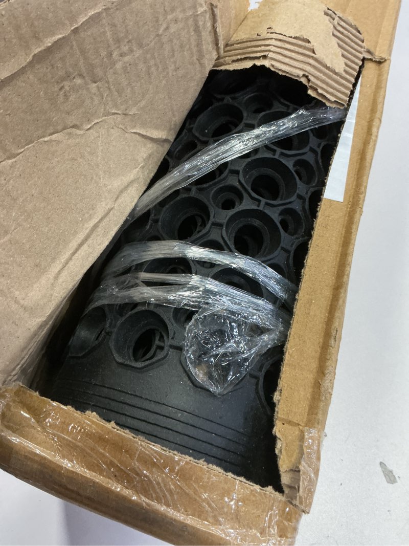 Condition photo showing As Is for A1 Home Collections New All Purpose Anti Fatigue Versatile Rubber Floor Mat with Drain Holes, Workplace Mat, Restaurant Kitchen Mat, Bar Area Mat, Commercial, Industrial Anti Fatigue Mat 24x36 Inches 36"L x 24"W x 0.6"Th