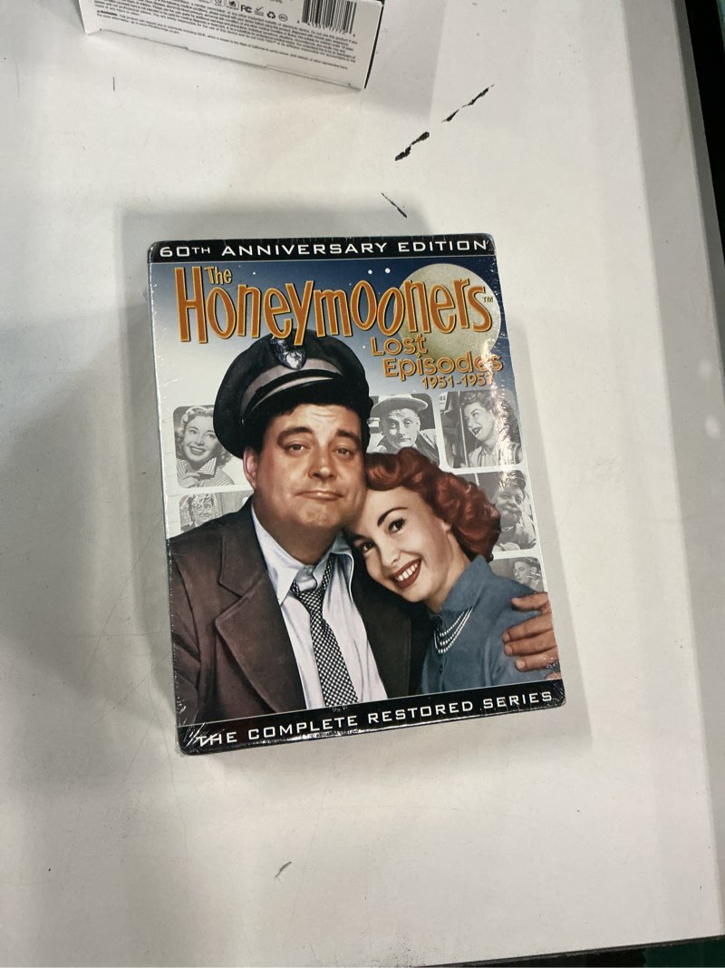 Condition photo showing New/Like New for the honeymooners lost episodes: 1951-1957: the complete restored series (dvd)