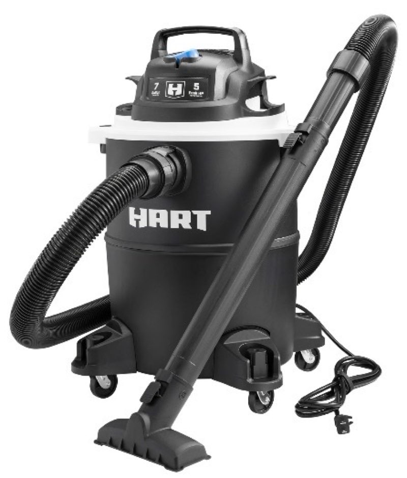 hart voc708pf 3701 7 gallon 5 peak hp poly wet/dry vacuum with blower function