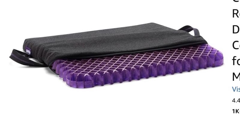 Cushions Amazon Prime Logo Enjoy fast, free delivery, exclusive deals, and award-winning movies & TV shows. Join Prime $79.00 FREE delivery Wednesday, December 24 Or Prime members get FREE delivery Saturday, December 20. Join Prime Arrives 5 days before Christmas Delivering to Florence 41042 - Update location In Stock Quantity: Quantity:1   Add to Cart   Buy Now Ships from Amazon Sold by Purple Innovation Returns FREE 90-day refund/replacement Payment Secure transaction  Add a gift receipt for easy returns Add to List Other sellers on Amazon New (2) from $79.00   & FREE Shipping.  Purple Simply Seat Cushion | Pressure Reducing Grid Designed for Ultimate Comfort | Designed for Cars and Travel | Made in The USA Touch the image to zoom in                  2+    Purple Simply Seat Cushion | Pressure Reducing Grid Designed for Ultimate Comfort | Designed for Cars and Travel | Made in The USA