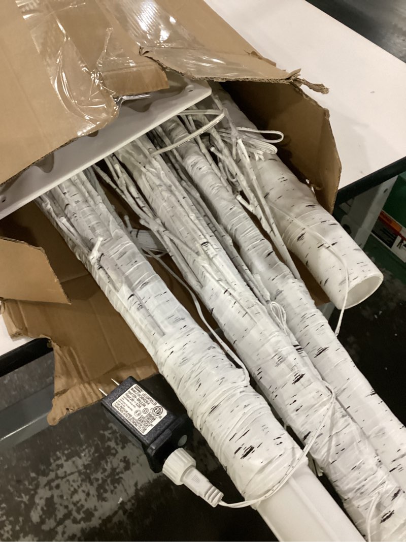 Condition photo showing Good Condition for TW SHINE Set of 3 Lighted Birch Tree, 4FT 6FT 8FT White Artificial Christmas Tree with Total 456 LED