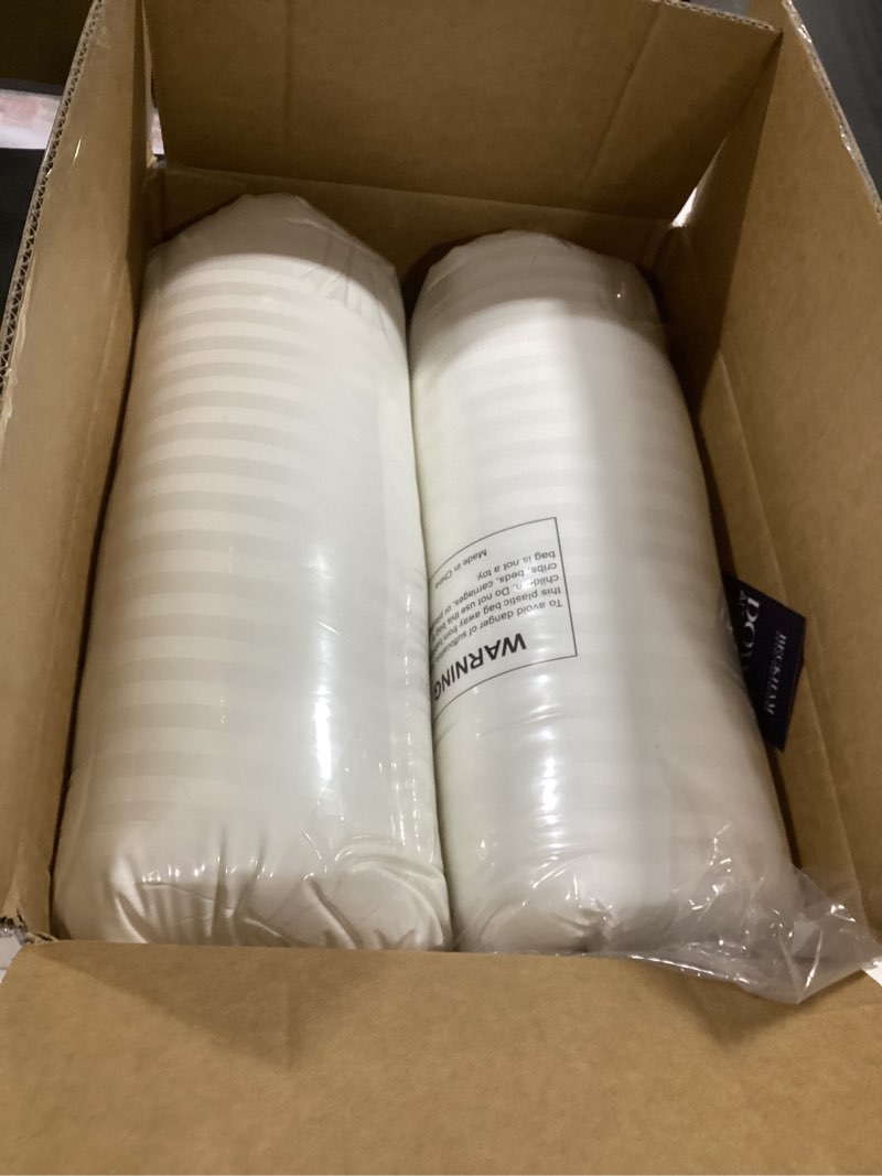 Condition photo showing New/Like New for Beckham Hotel Collection Bed Pillows Standard/Queen Size Set of 2 - Original Soft Down Alternative Pillow for Sleeping - Soft Support for Back, Stomach or Side Sleepers Queen / Standard White