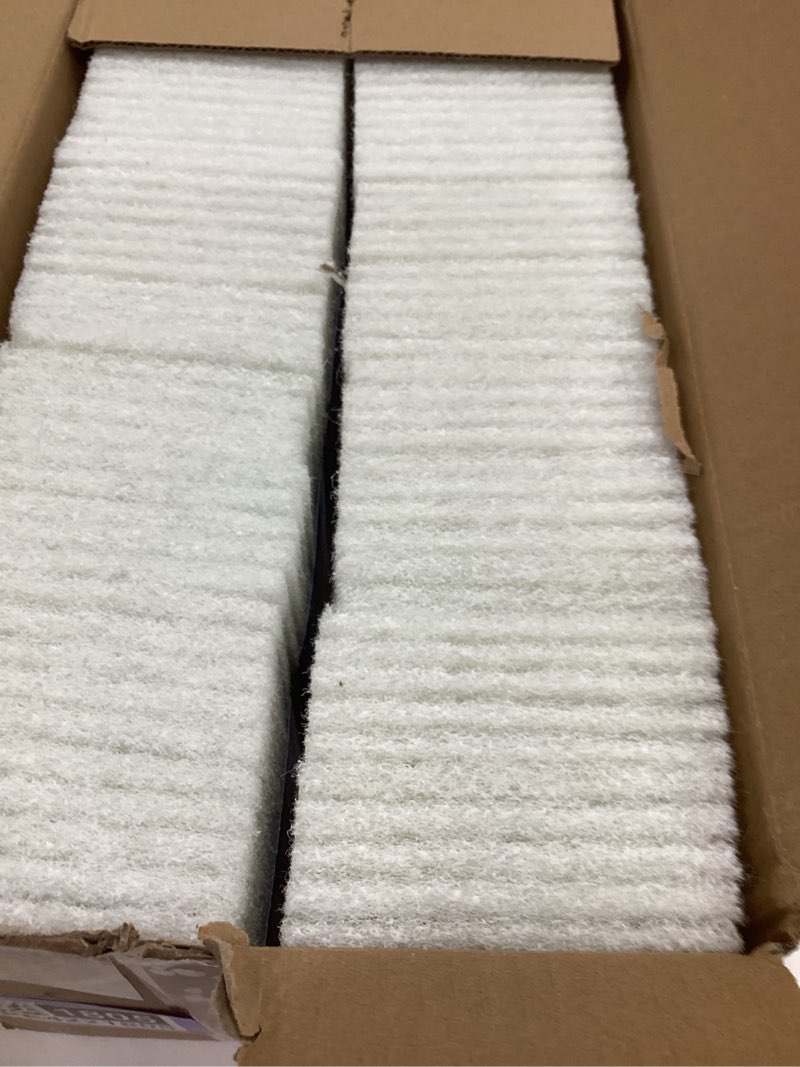 Condition photo showing As Is for conli 100 pcs scouring pad reusable household white scrubbing pads for cleaning, multipurpose 6" x 4" non scratch scrubbing pads for kitchen dishes pan metal grills