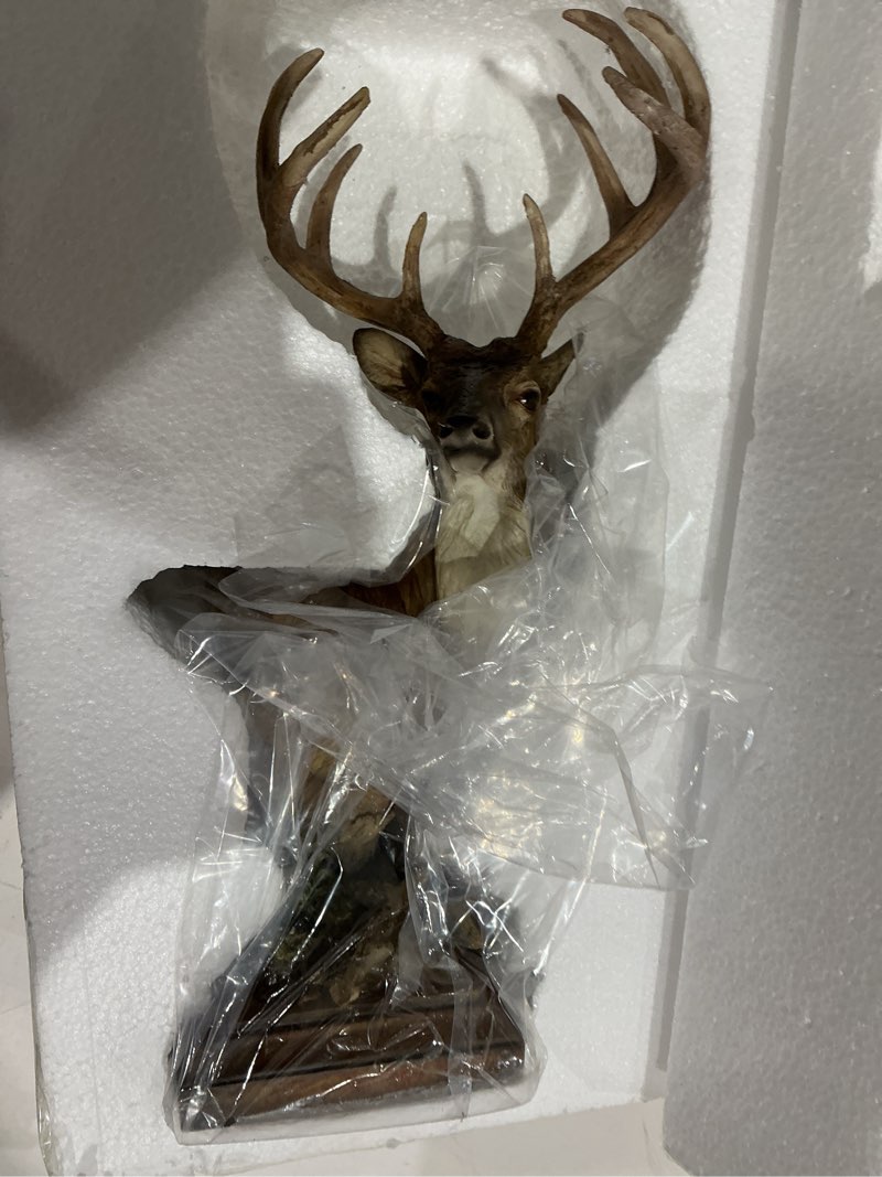 Condition photo showing Good Condition for wild wings high chaparral - mule deer sculpture by greg peltzer