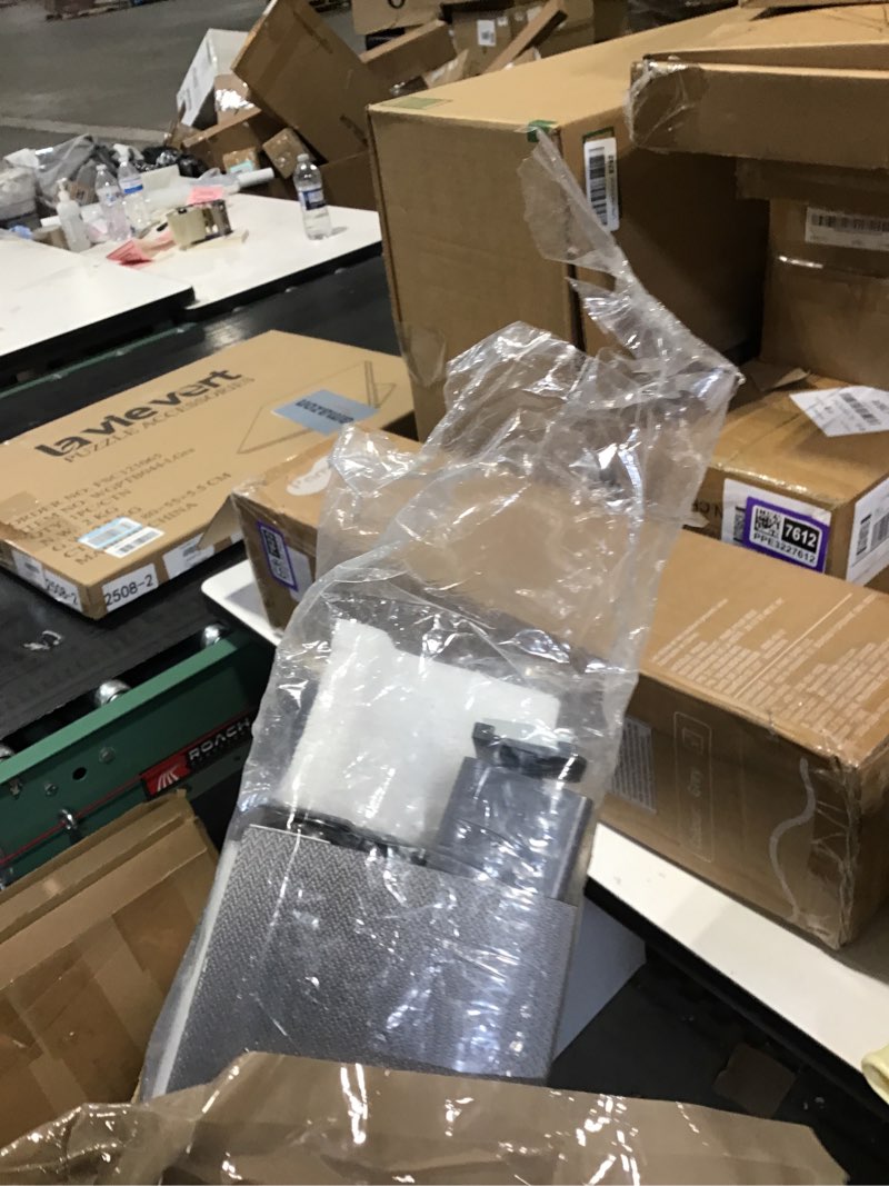 Condition photo showing New/Like New for LazBlinds No-Drill Cordless Zebra Blinds - Dual Layer Light Filtering & Room Darkening, Free-Stop Lift, Easy Install, Day & Night Privacy with Valance for Window 22" W x 64" H, Grey 22"W x 64"H Grey