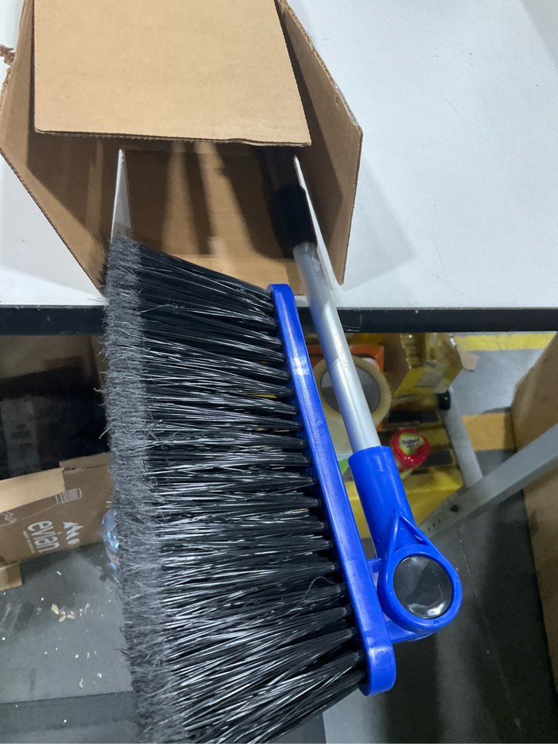 Condition photo showing Good Condition for Camco Adjustable Broom and Dustpan - Portable & Compact Full Size Broom - Adjusts from 24-52 Inches, Ideal for RV, Marine, and Home Use (43623-A) Broom with Dust Pan