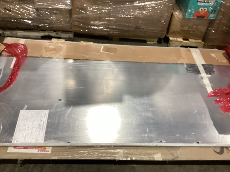 Condition photo showing As Is for viz-pro dry erase board/magnetic whiteboard, 96 x 48 inches, large wall mounted board for school office and home 8' x 4' 96"w x 48"h