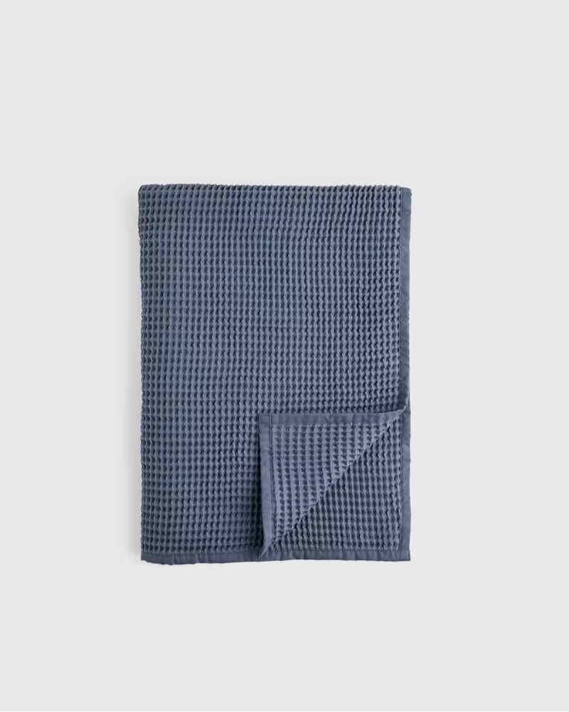 Organic Waffle Throw Size: 50x70 in Color: Mineral