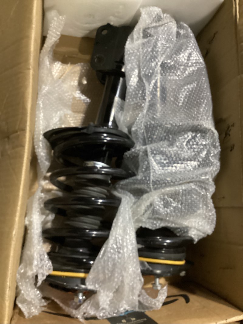 Condition photo showing As Is for detroit axle - front struts for 2008 2009 2010 2011 mitsubishi lancer [gts], complete struts with coil spring assembly replacement suspension 172504_172505/pair