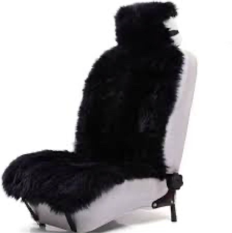 Sisha-A Winter Warm Authentic Australia Sheepskin Car Seat Cover Luxury Long Wool Front Seat Cover F