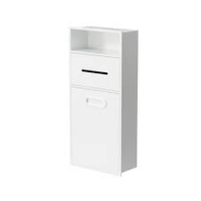 11.8"x 25.9" stainless steel shower niches with trash can & toilet paper organizer, recessed wall niche with removable door for bathroom