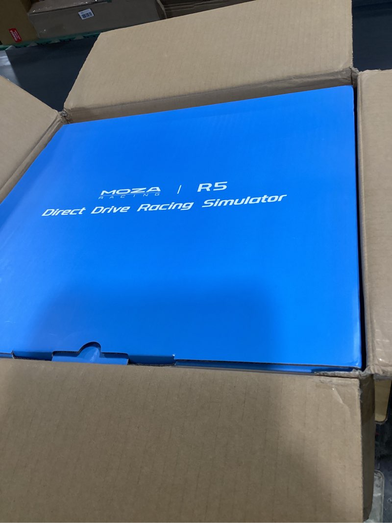Condition photo showing Good Condition for moza r3 racing simulator 4pcs wheel & pedals bundle for pc: r3 direct drive base, es lite steering wheel, sr-p lite pedals and table clamp, black