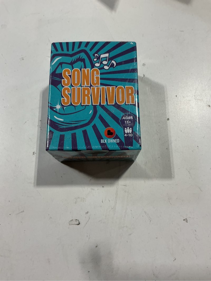 Condition photo showing Good Condition for doin' the most - song survivor: the ultimate party card game for music lovers. portable games to sing, mimic & win your fun game night. ages 13+