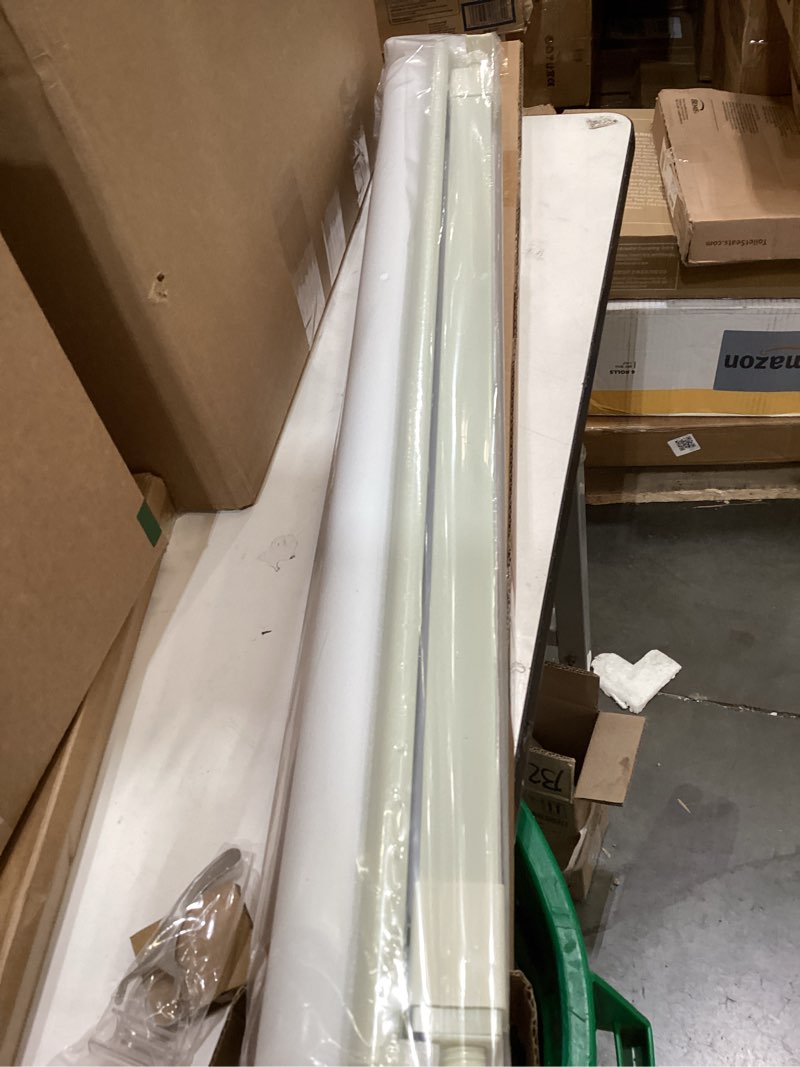 Condition photo showing Good Condition for unishades no tools no drill cordless blackout roller shades for indoor windows, easy to install, darkens rooms, blocks heat, and protects against uv rays, window size 28” w × 72" h cream blackout - cream 28" w × 72" h