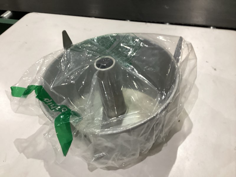 Condition photo showing As Is for nordic ware naturals 2-piece angel food pan with removable cone